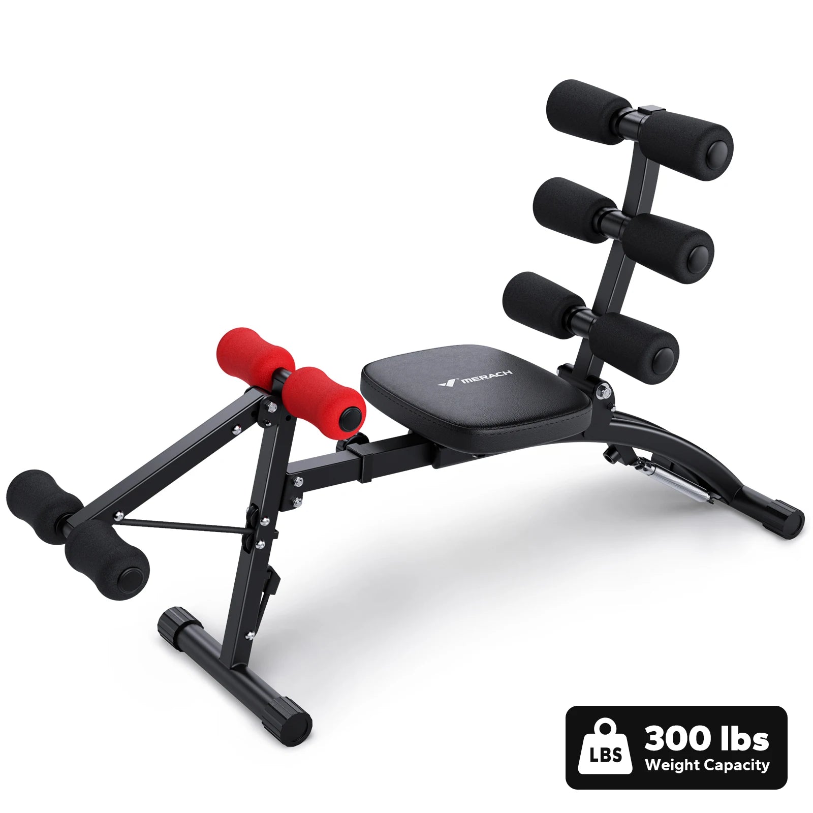 MERACH Ab Machine Multi-Functional Adjustable Ab Trainer.