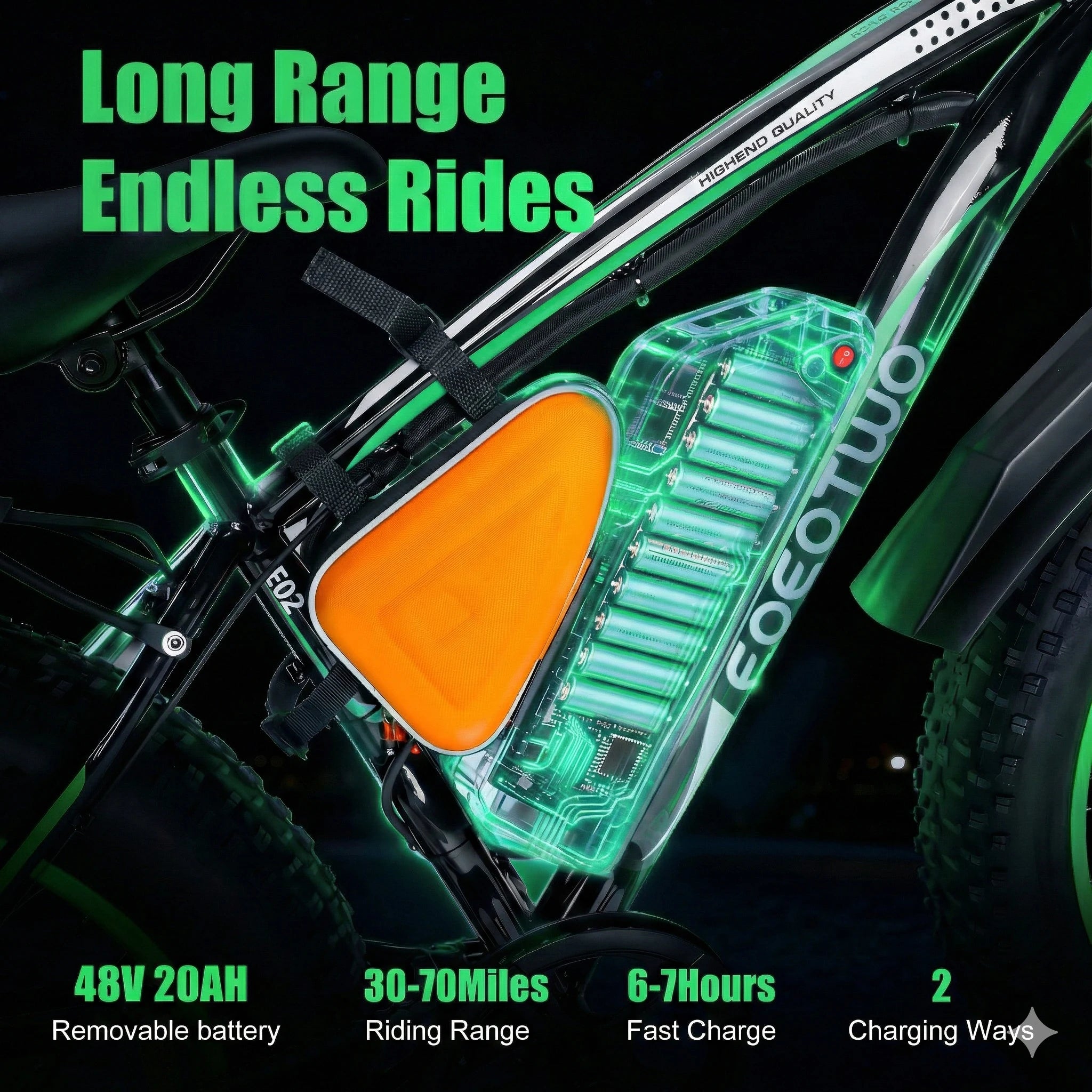 26" Fat Tire Electric Bike for Adults 48V 20Ah Battery 1000W Motor.