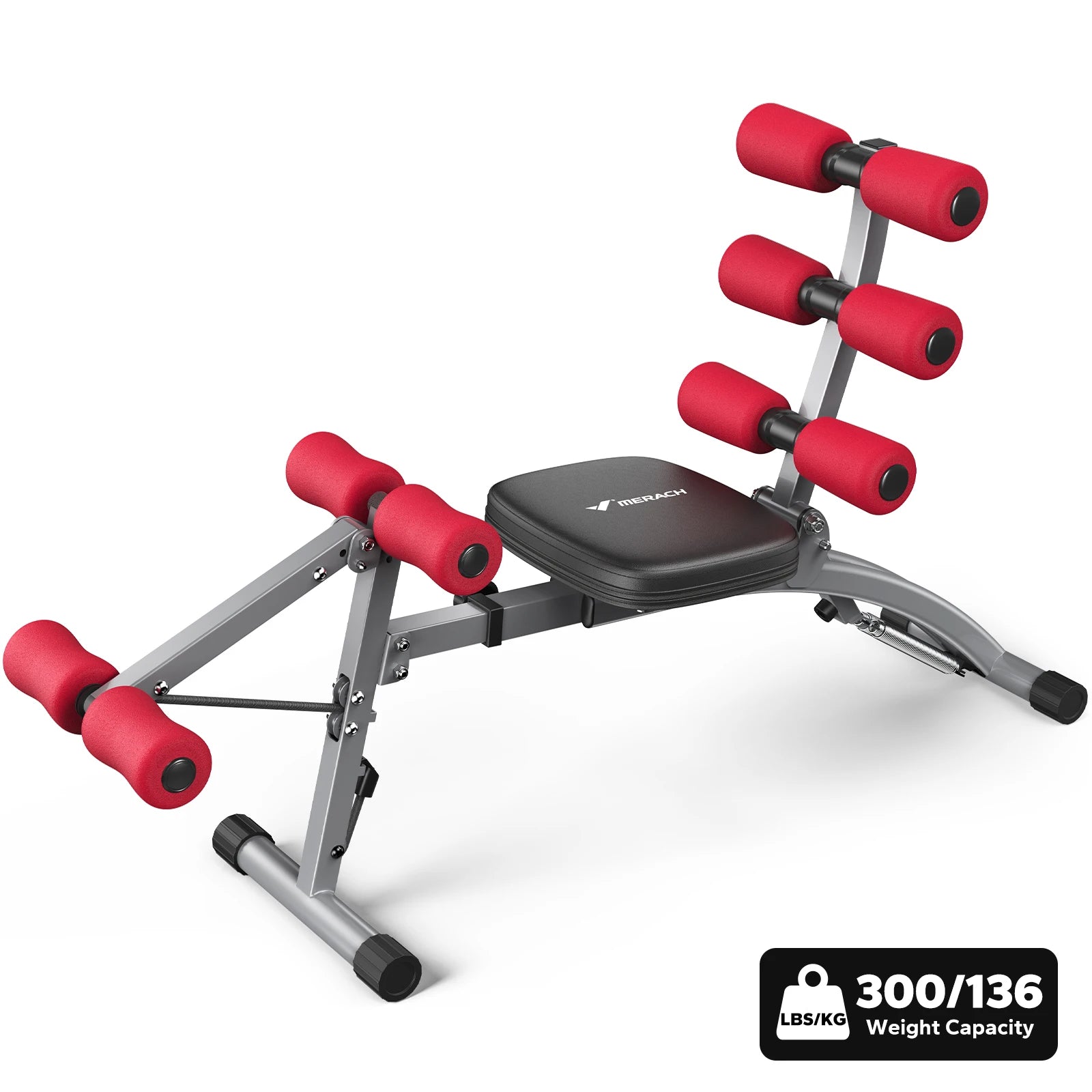 MERACH Ab Machine Multi-Functional Adjustable Ab Trainer.