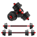 Adjustable Dumbbell to Barbell Set, Anti-Slip Grip,