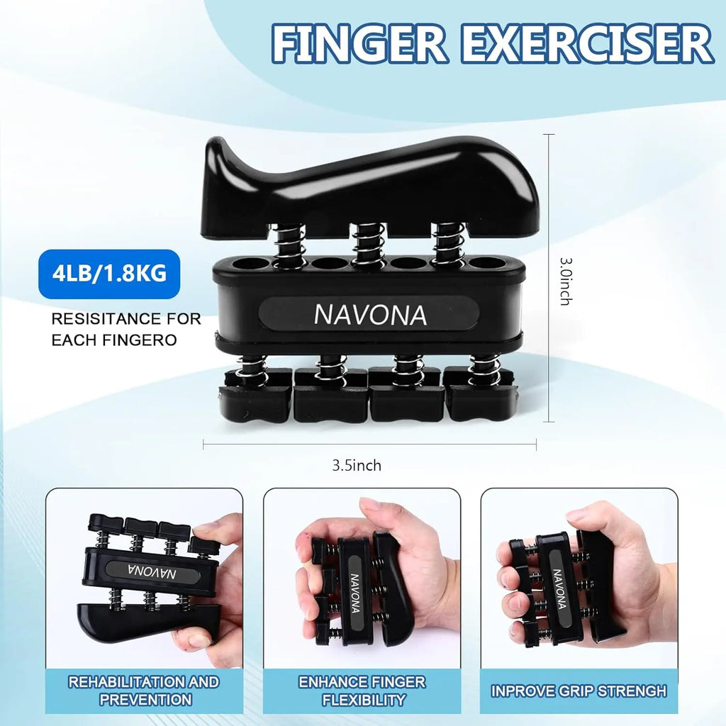 Grip Trainer Kit: Adjustable Hand Gripper,Finger/Hand Exercisers,