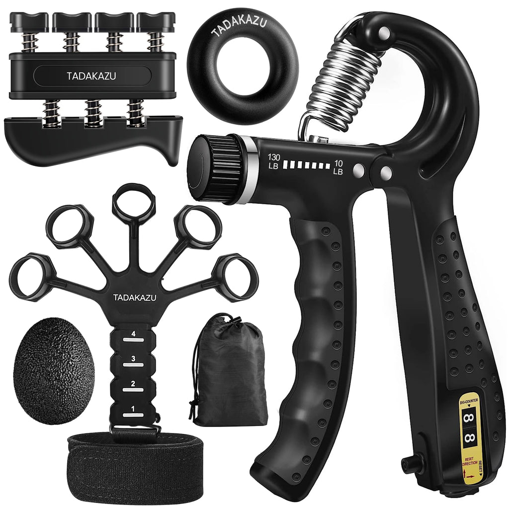 Grip Trainer Kit: Adjustable Hand Gripper,Finger/Hand Exercisers,