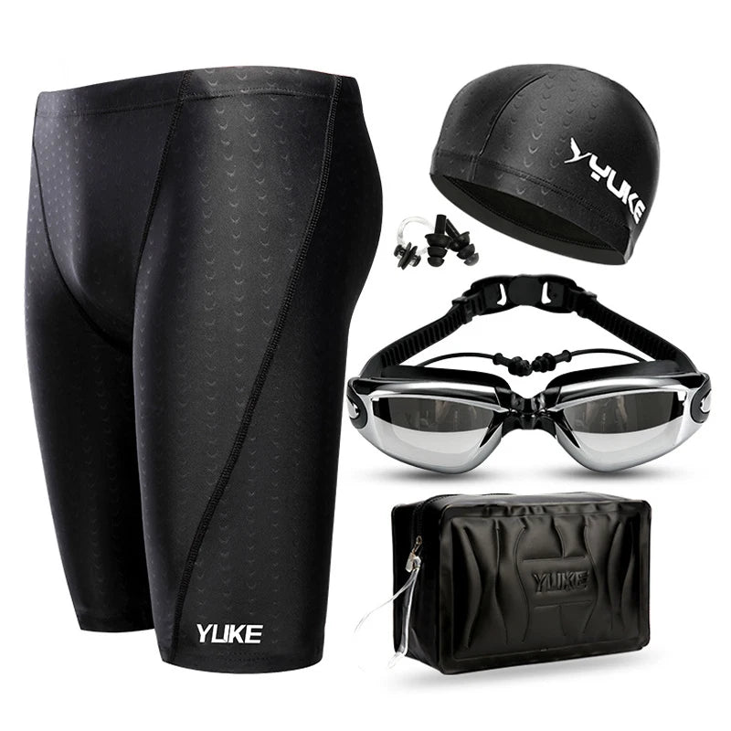Men Swimming Shorts Waterproof Competition Swim.