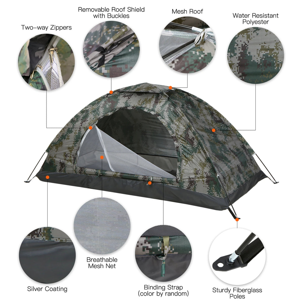 Tomshoo 1/2 Person Ultralight Camping Tent.