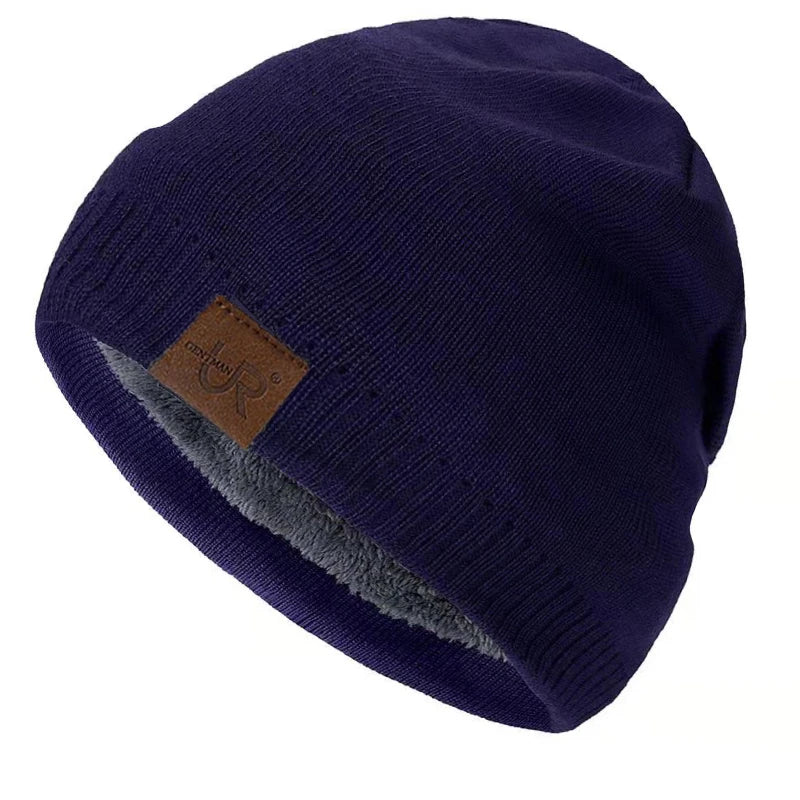 Unisex Winter Hats Solid Color Knitted Hats