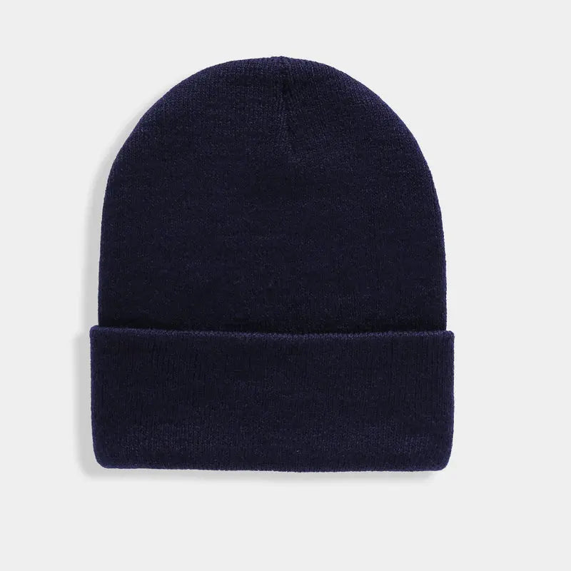 Solid Unisex Beanie Autumn Winter Wool Blends Hat
