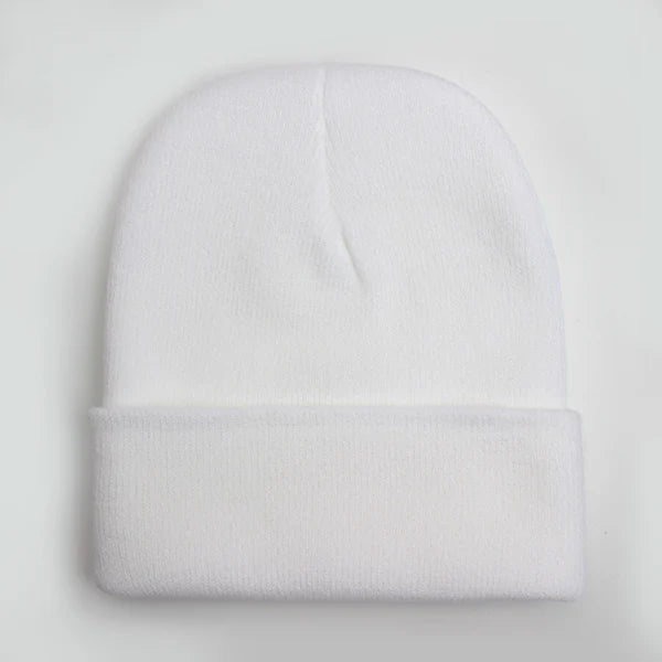 Solid Unisex Beanie Autumn Winter Wool Blends Hat