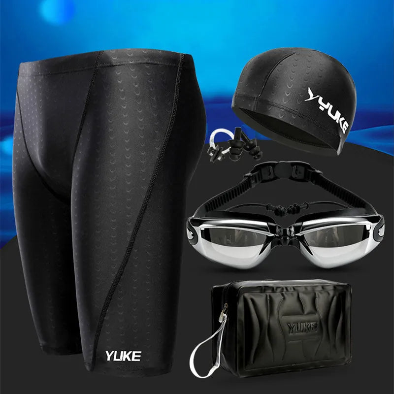 Men Swimming Shorts Waterproof Competition Swim.