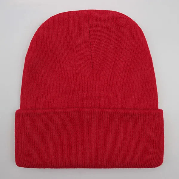 Solid Unisex Beanie Autumn Winter Wool Blends Hat