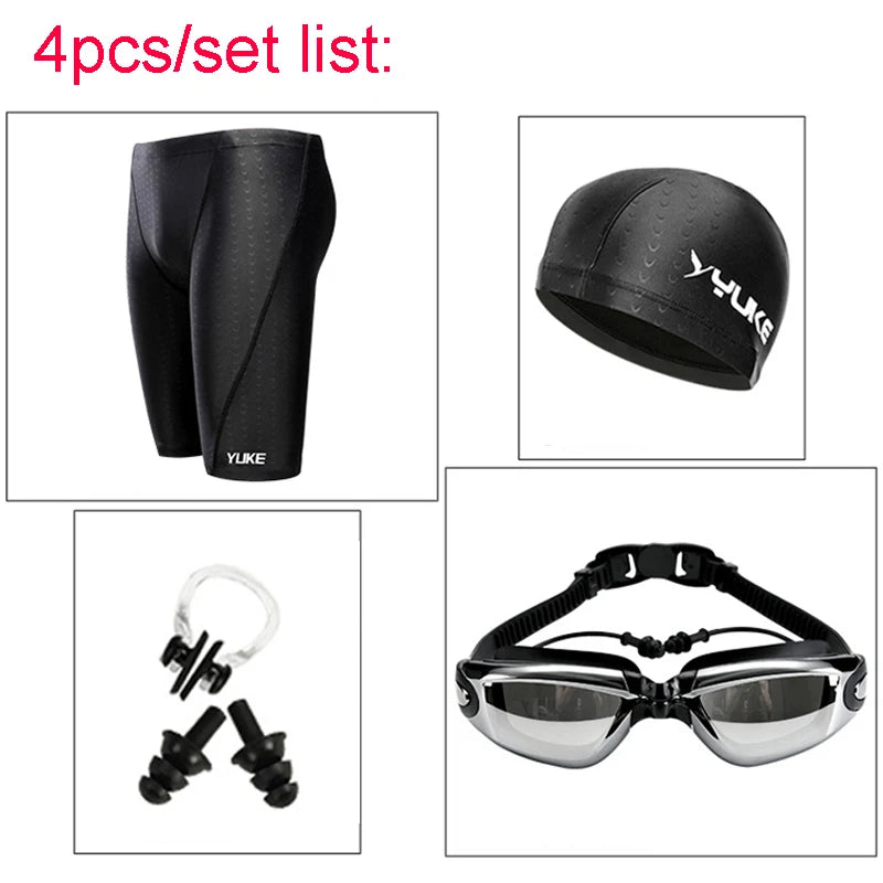 Men Swimming Shorts Waterproof Competition Swim.