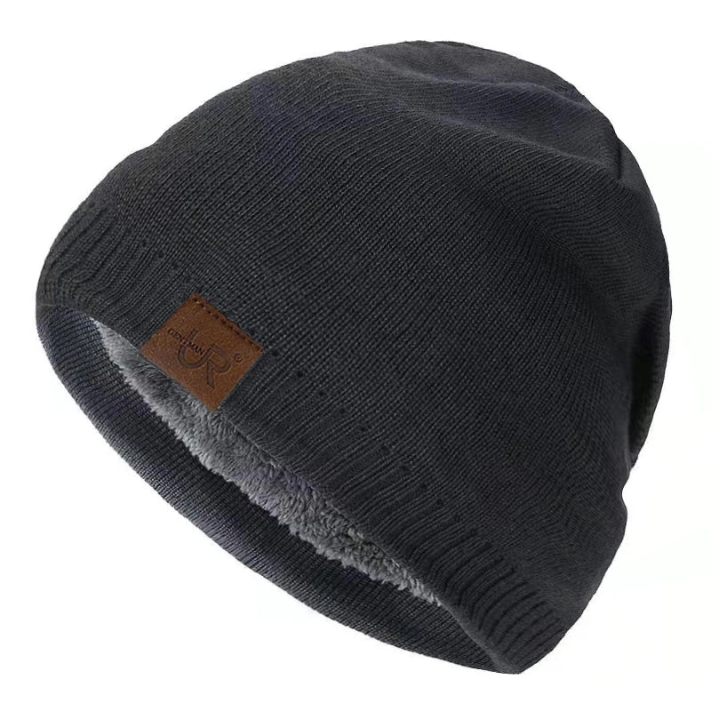 Unisex Winter Hats Solid Color Knitted Hats