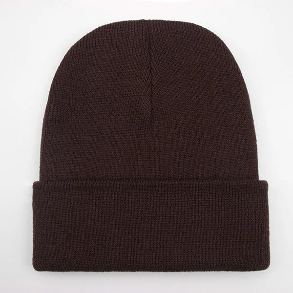 Solid Unisex Beanie Autumn Winter Wool Blends Hat