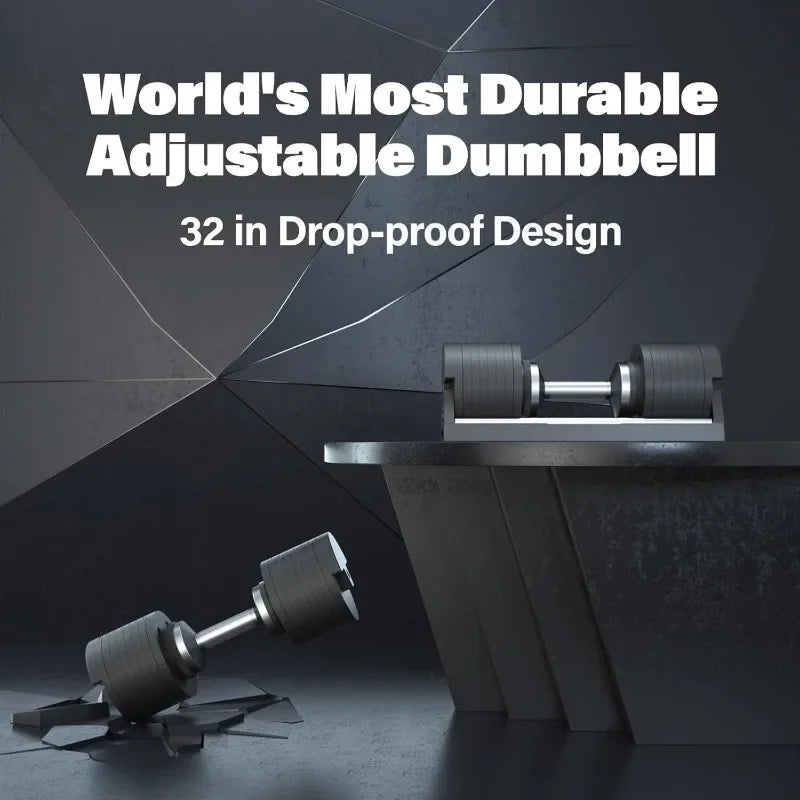 AD80 Drop Proof 80 lbs. Adjustable Dumbbell Set.