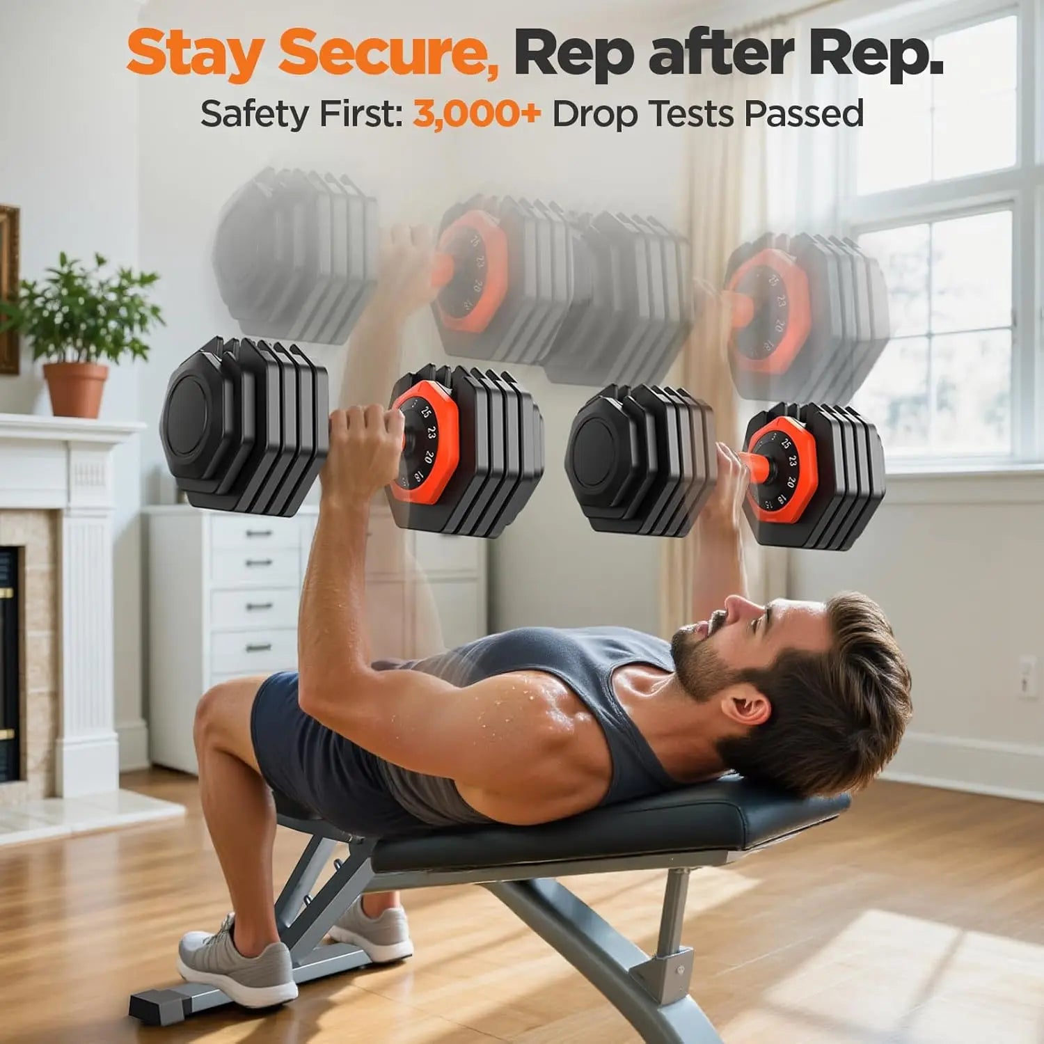 2026 Updated Adjustable Dumbbell Set of 2,50lb Weights.