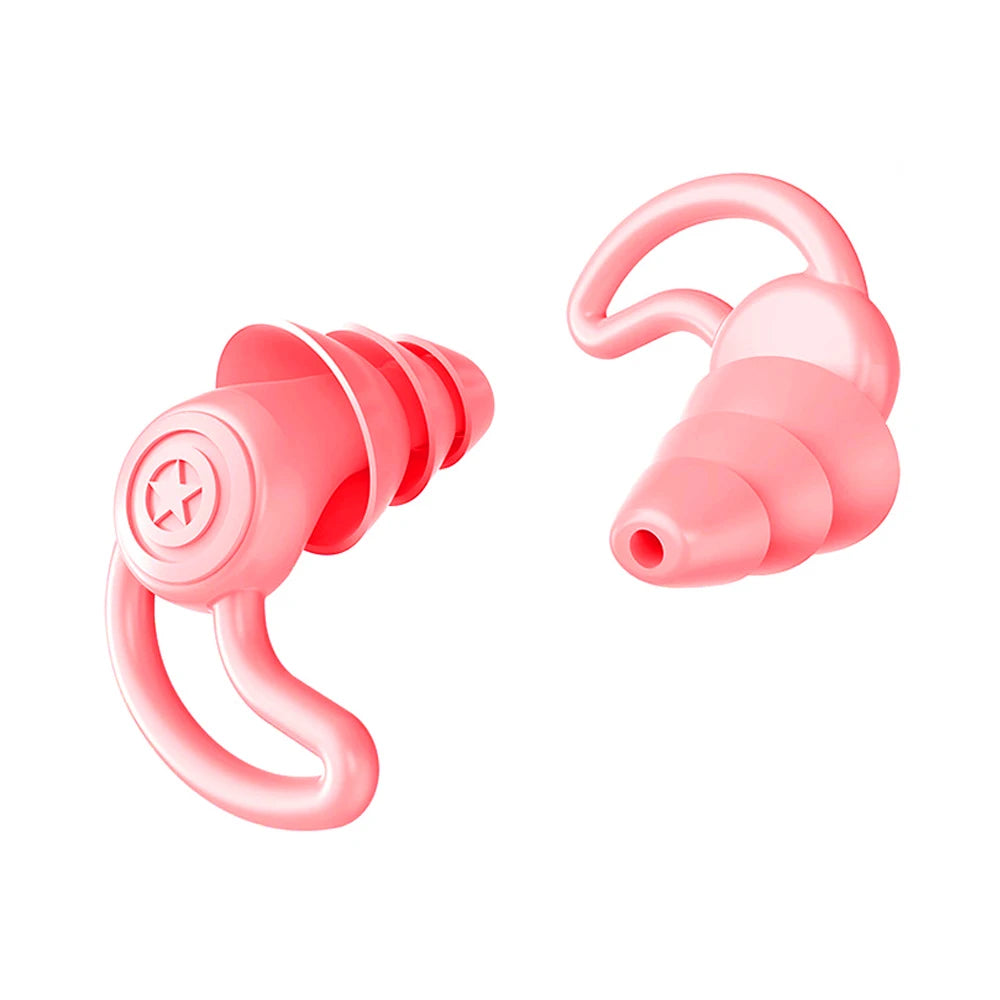 3-Layer Silicone Earplugs for Swimming.