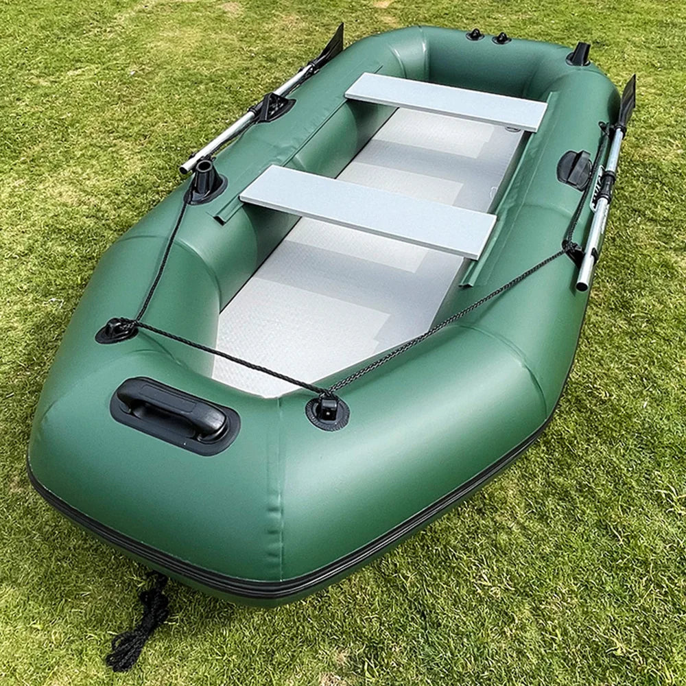 7.5ft Inflatable Fishing Kayak 3 Person Rowing Boat.