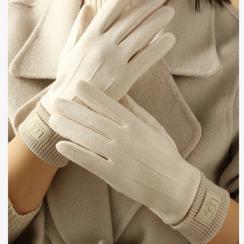 Winter Cashmere Gloves for Women Warm