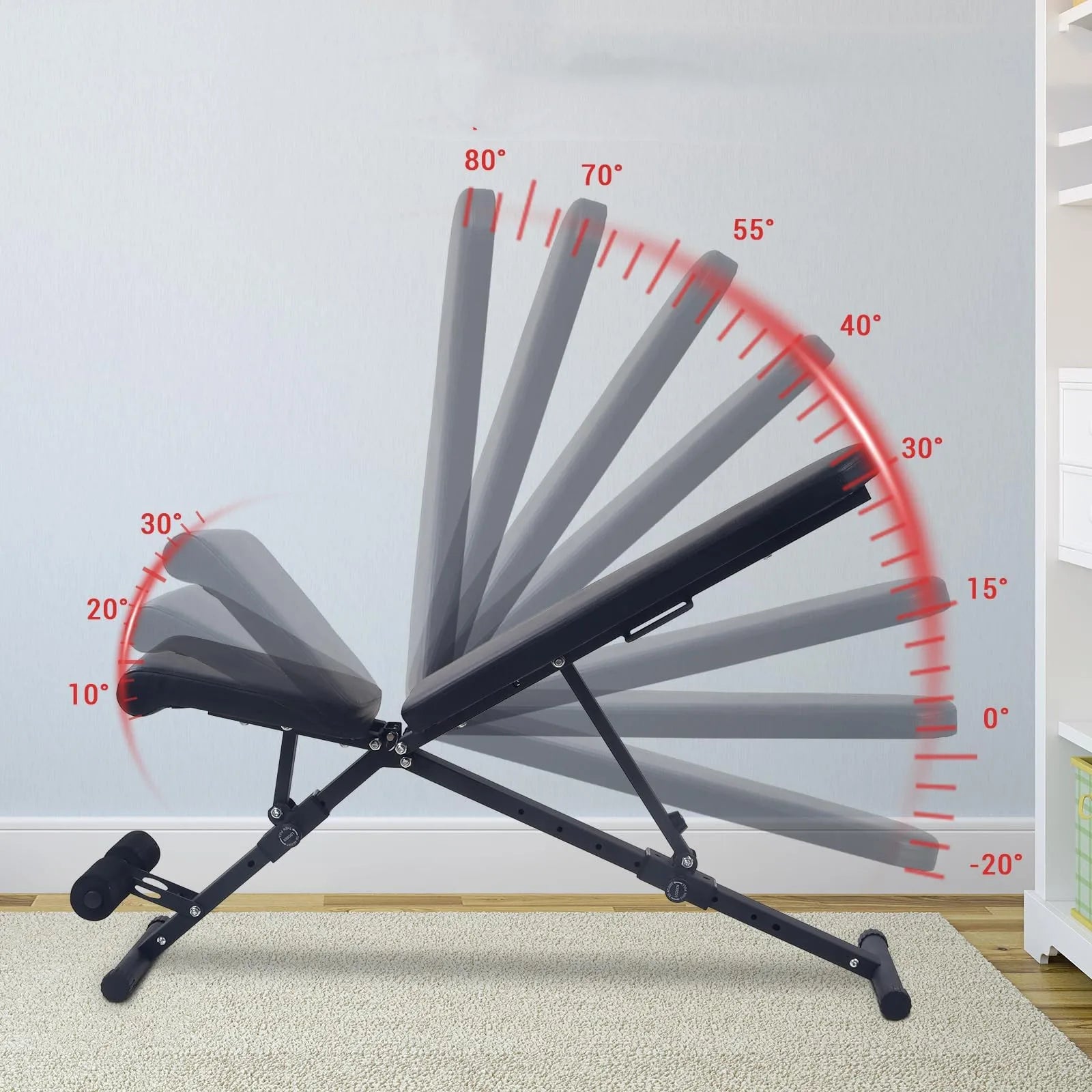 Heavy Duty 1000LB Adjustable FID Weight Bench.