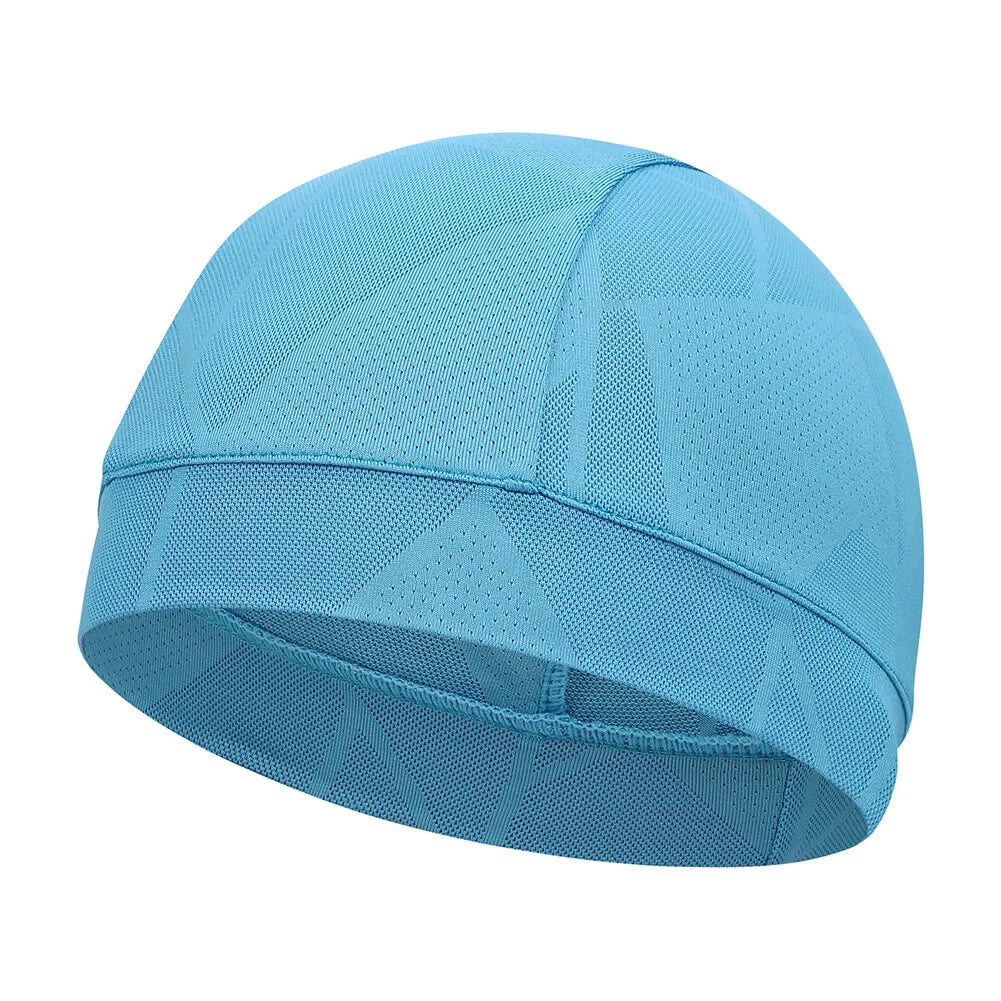 Men's Cooling Skull Cap Anti-UV Bicycle Cycling Running Sports Sweat Wicking Helmet Liner Beanie Hat Breathable Head Wraps