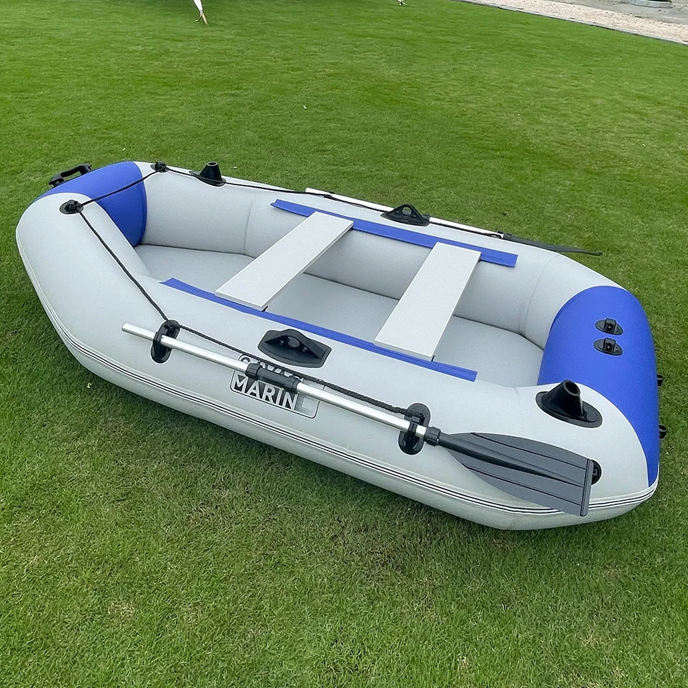 7.5ft Inflatable Fishing Kayak 3 Person Rowing Boat.