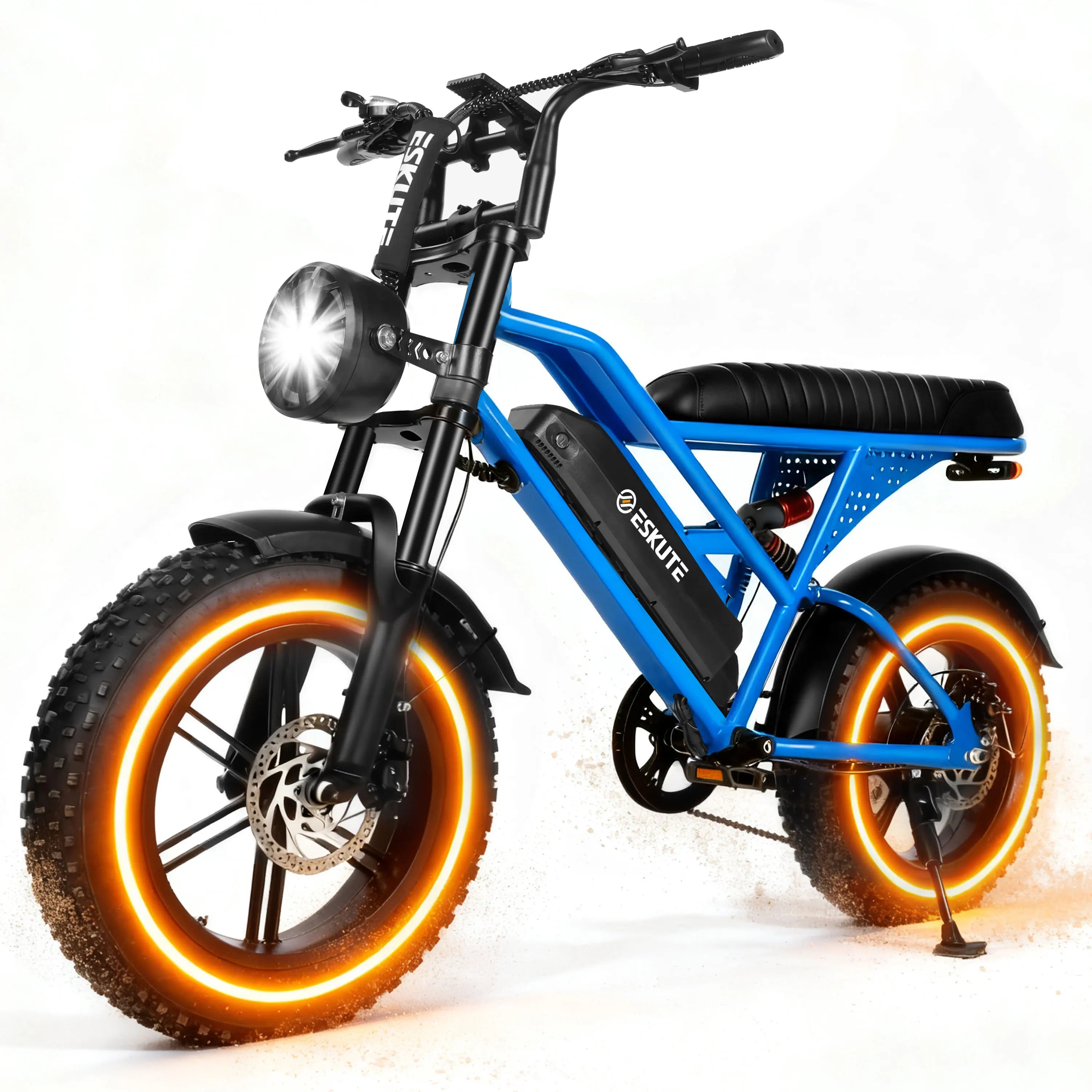 V100 Electric Bike, 1500W Peak 28MPH 48V13Ah Motorcycle.