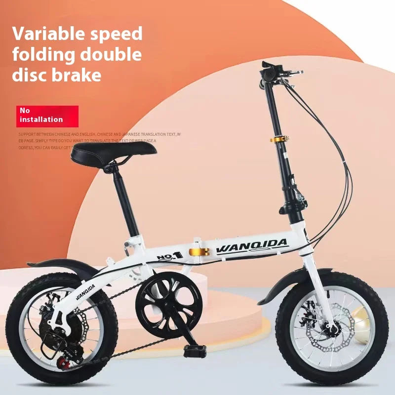 12 Small Bike cycling City Mini Folding Bicycle for Male and Female.