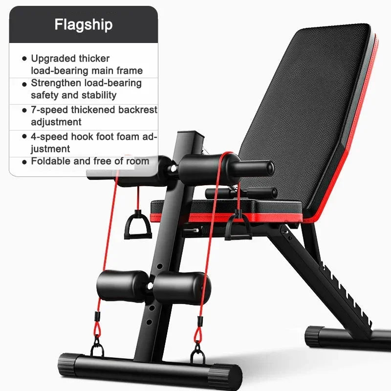 Upgrade Sit-ups Dumbbell Bench Adjustable Weight Bench.