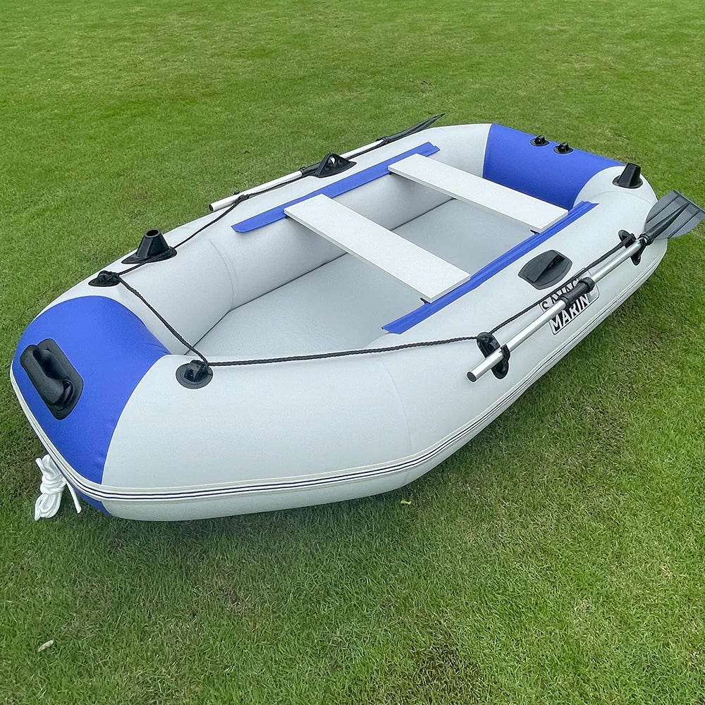 7.5ft Inflatable Fishing Kayak 3 Person Rowing Boat.