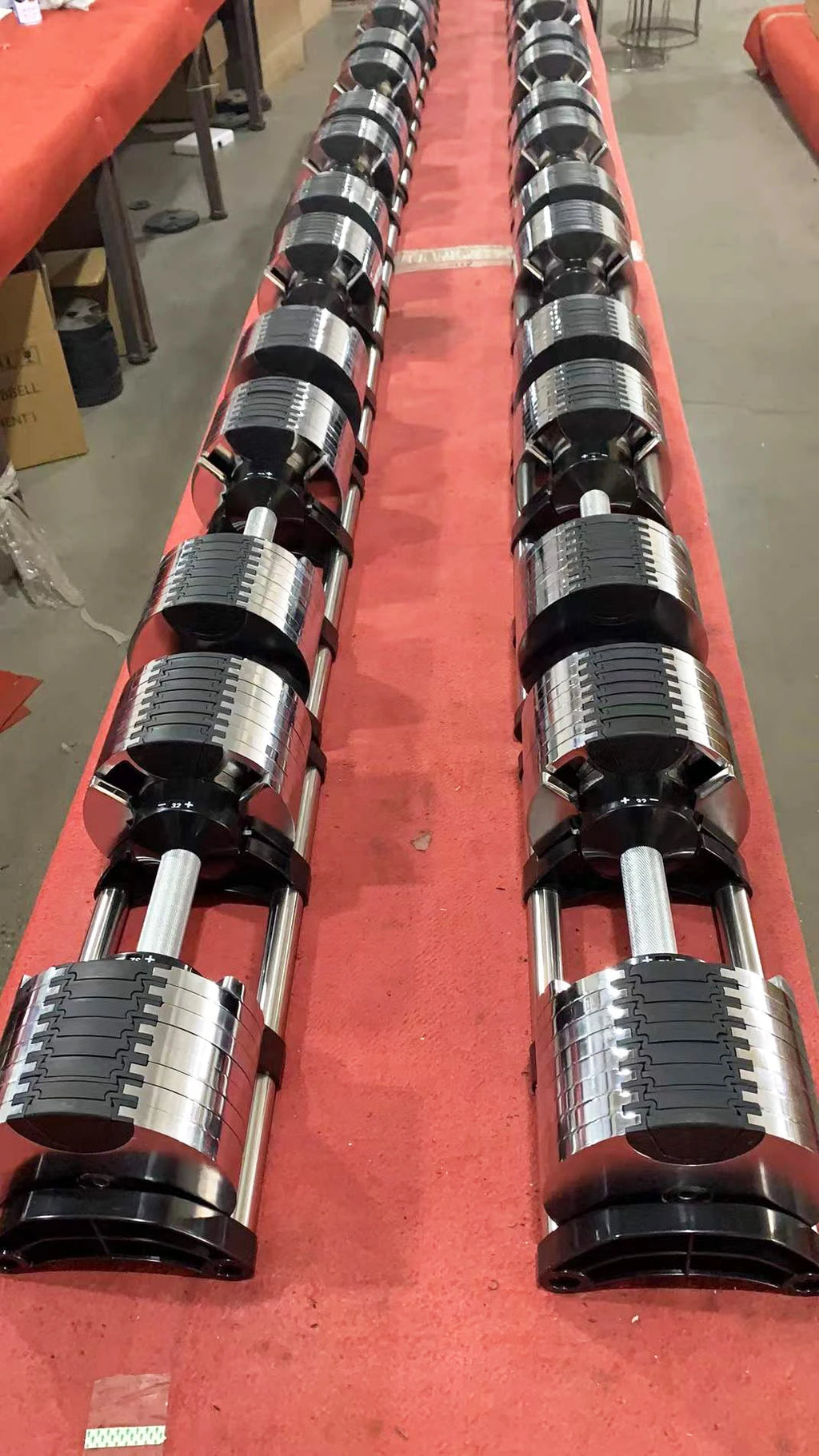 Chrome Adjustable Dumbbell.