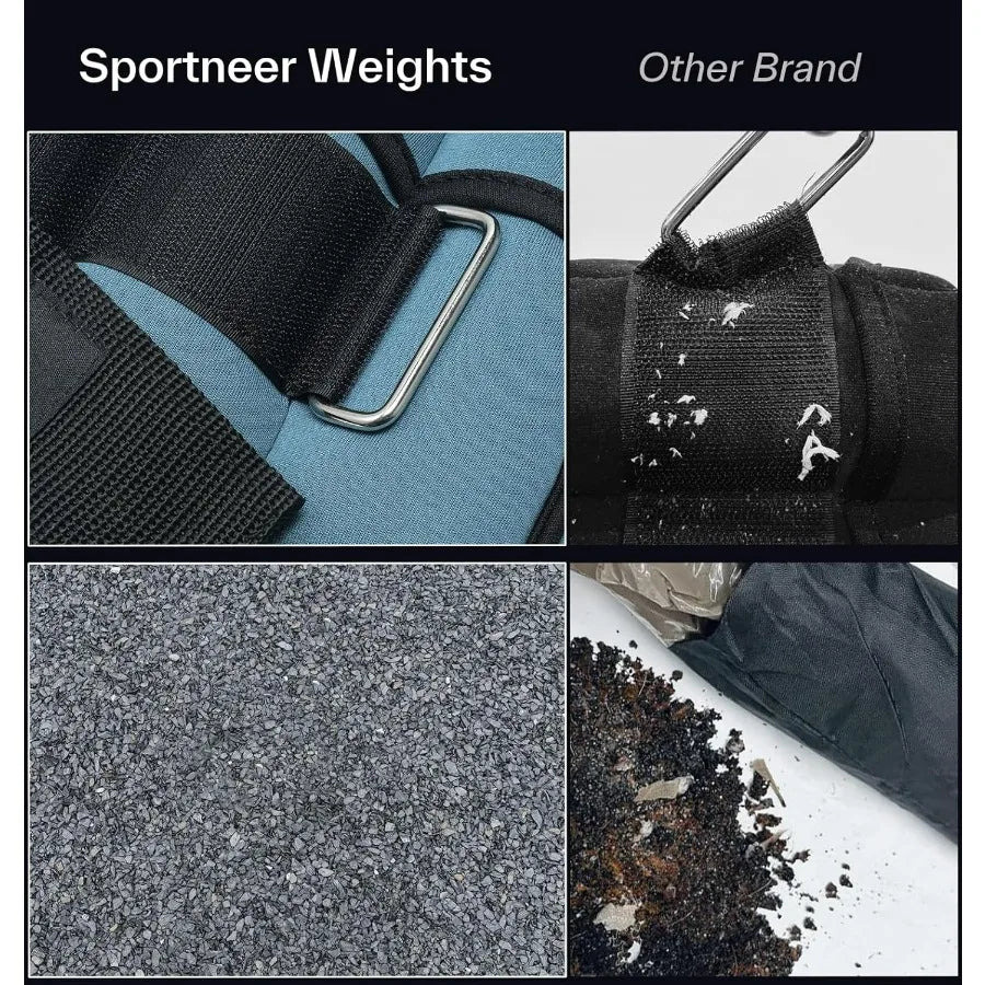 Adjustable Ankle Weights for Women and Men.