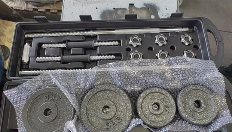 2026 High Quality Cast Iron and Painting Weight Adjustable Dumbbell Set