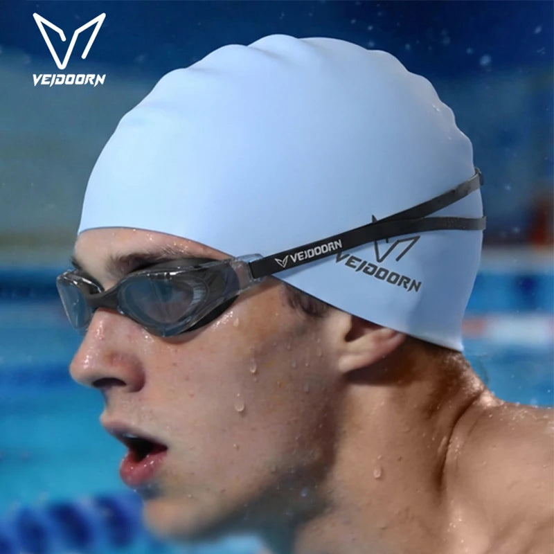 Waterproof Silicone Swim Cap Professional Adult.