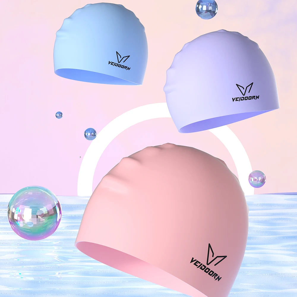 Waterproof Silicone Swim Cap Professional Adult.