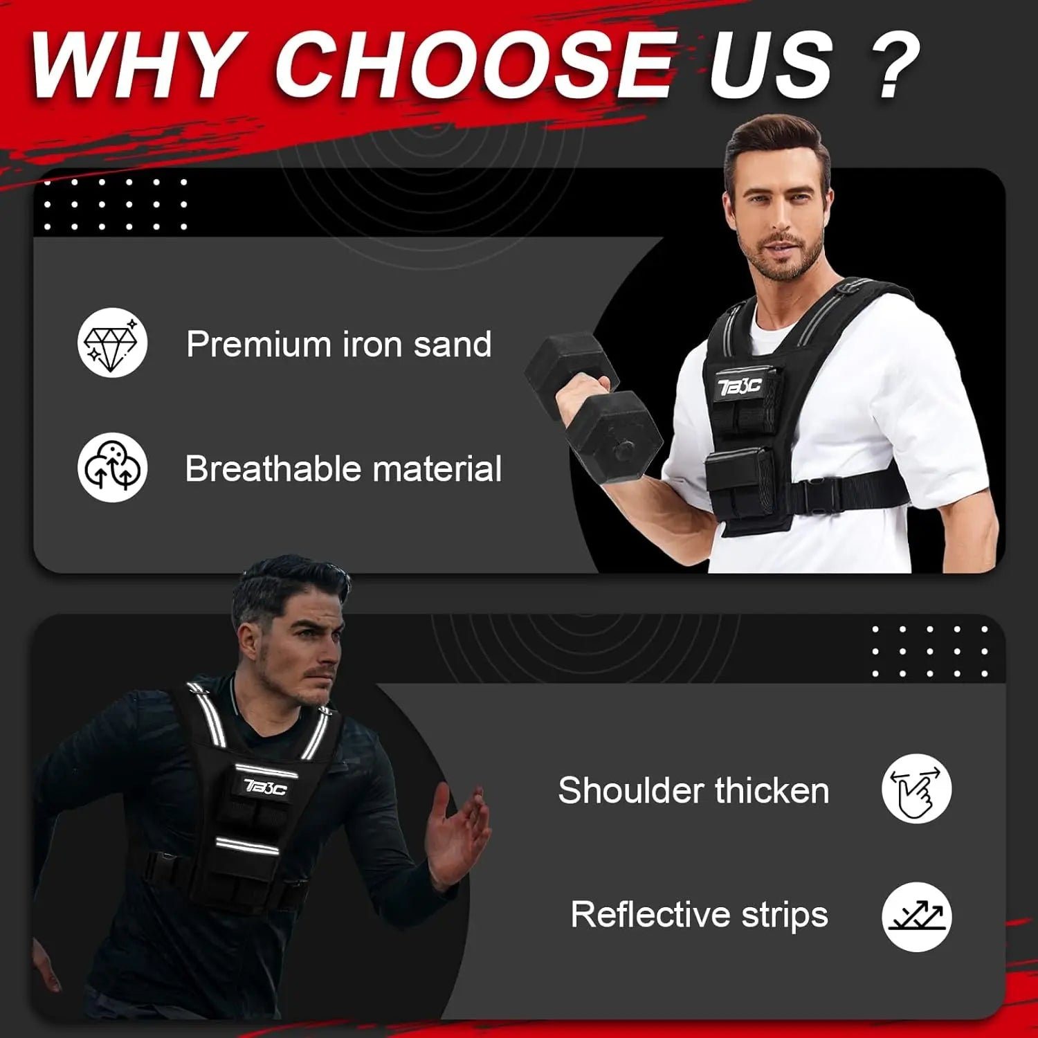 Adjustable Weighted Vest 20-40lbs.