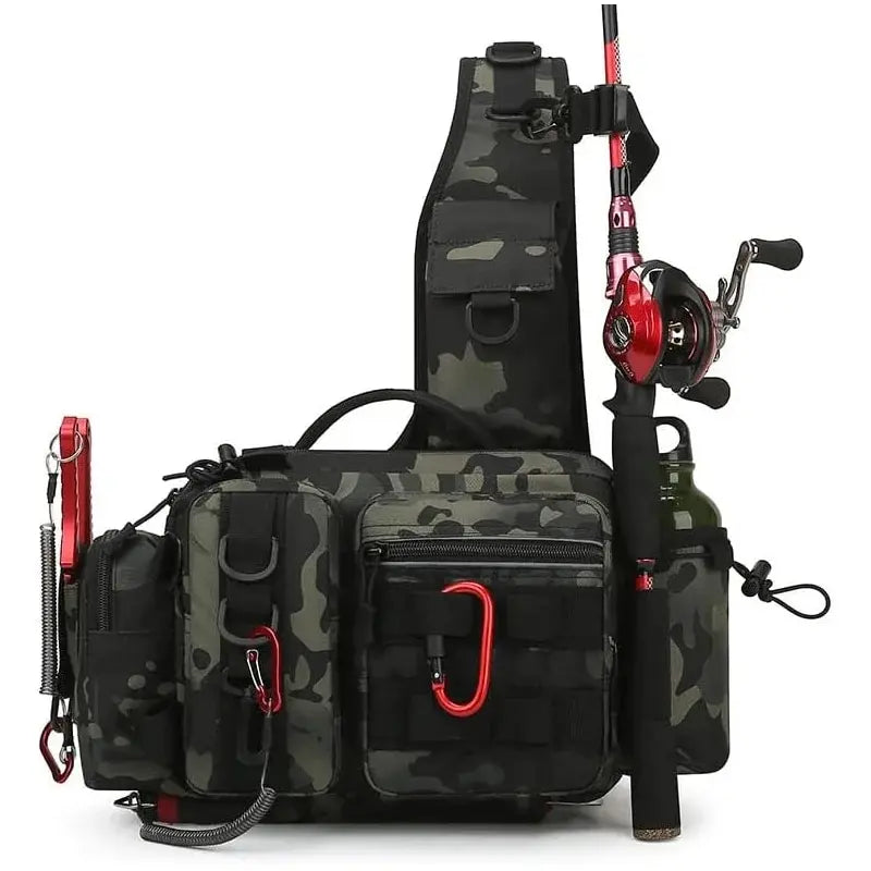Fishing Tackle Backpack Lure Box Gear Storage Bag.