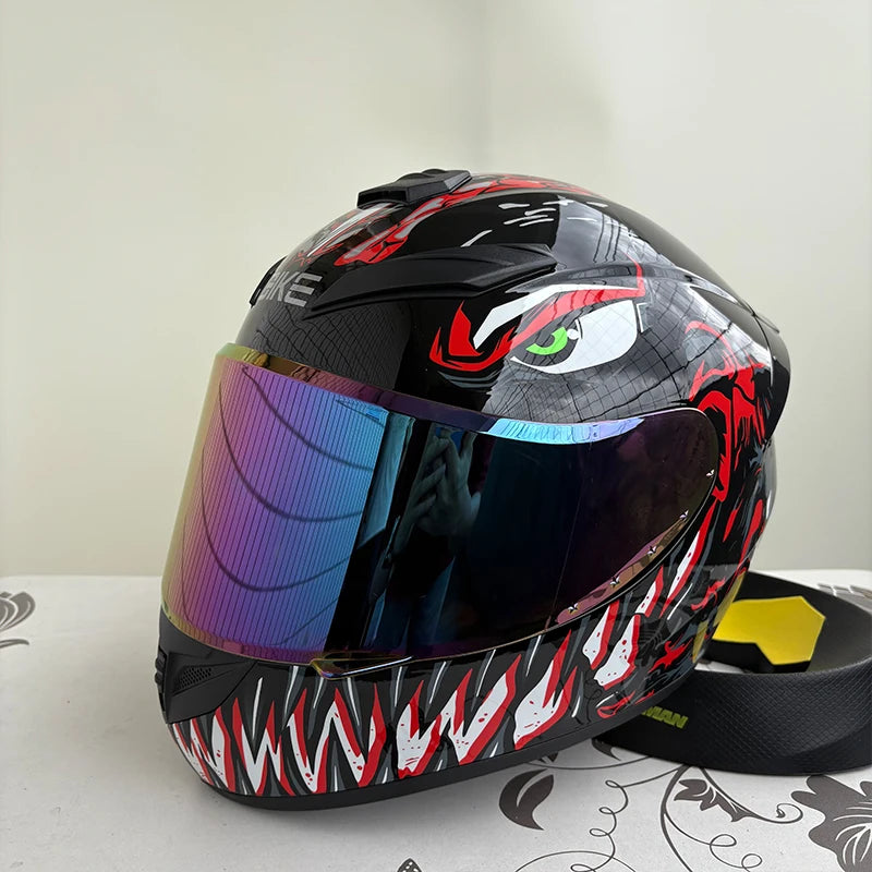Full Face Motorcycle Helmet Men and Women.