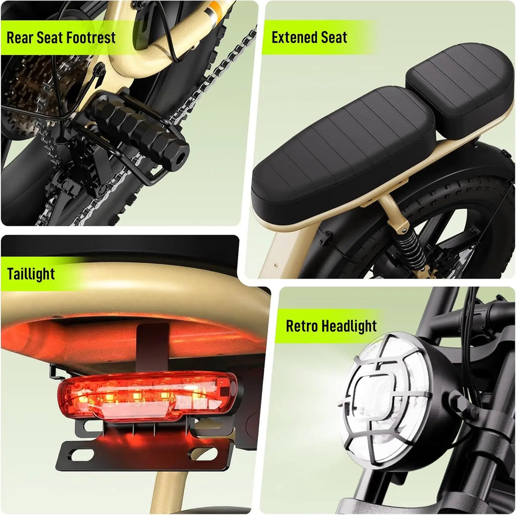 TST R00C 1500W Electric Bike, 48V 15Ah.