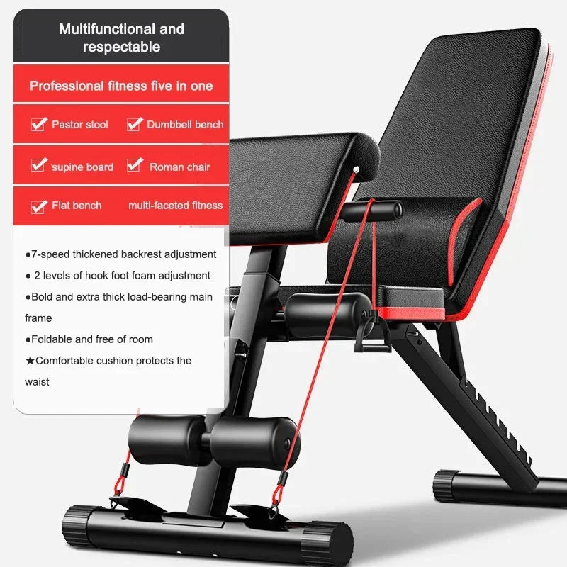 Upgrade Sit-ups Dumbbell Bench Adjustable Weight Bench.