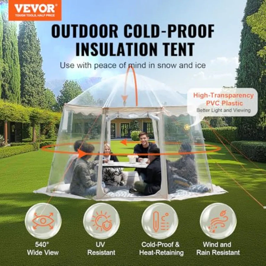 Upgraded Pop Up Bubble Tent for 48 People.
