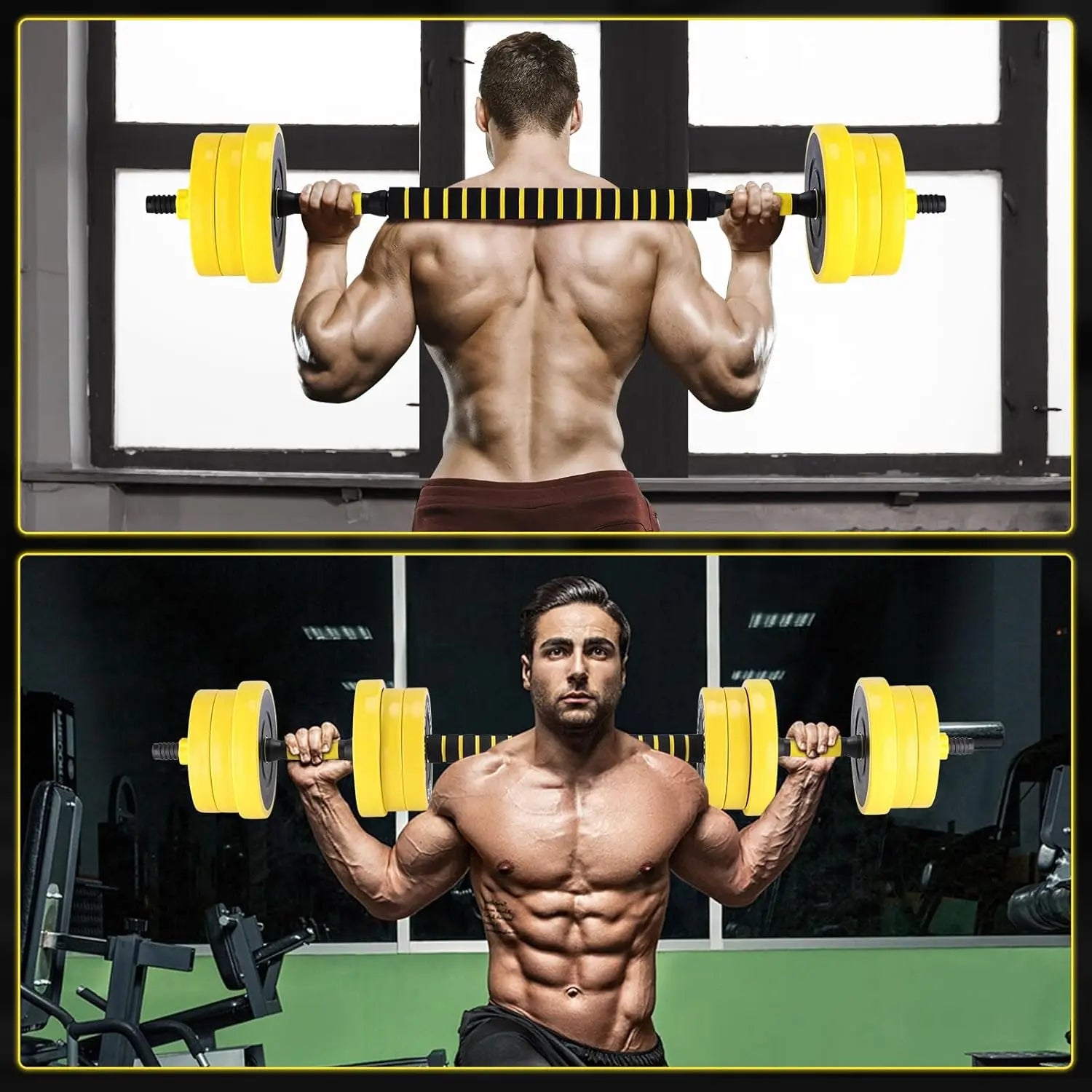 2-In-1 Adjustable Dumbbell Set, 44 Lbs. Dumbbell Weights.