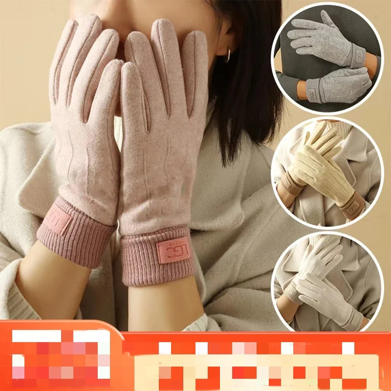 Winter Cashmere Gloves for Women Warm