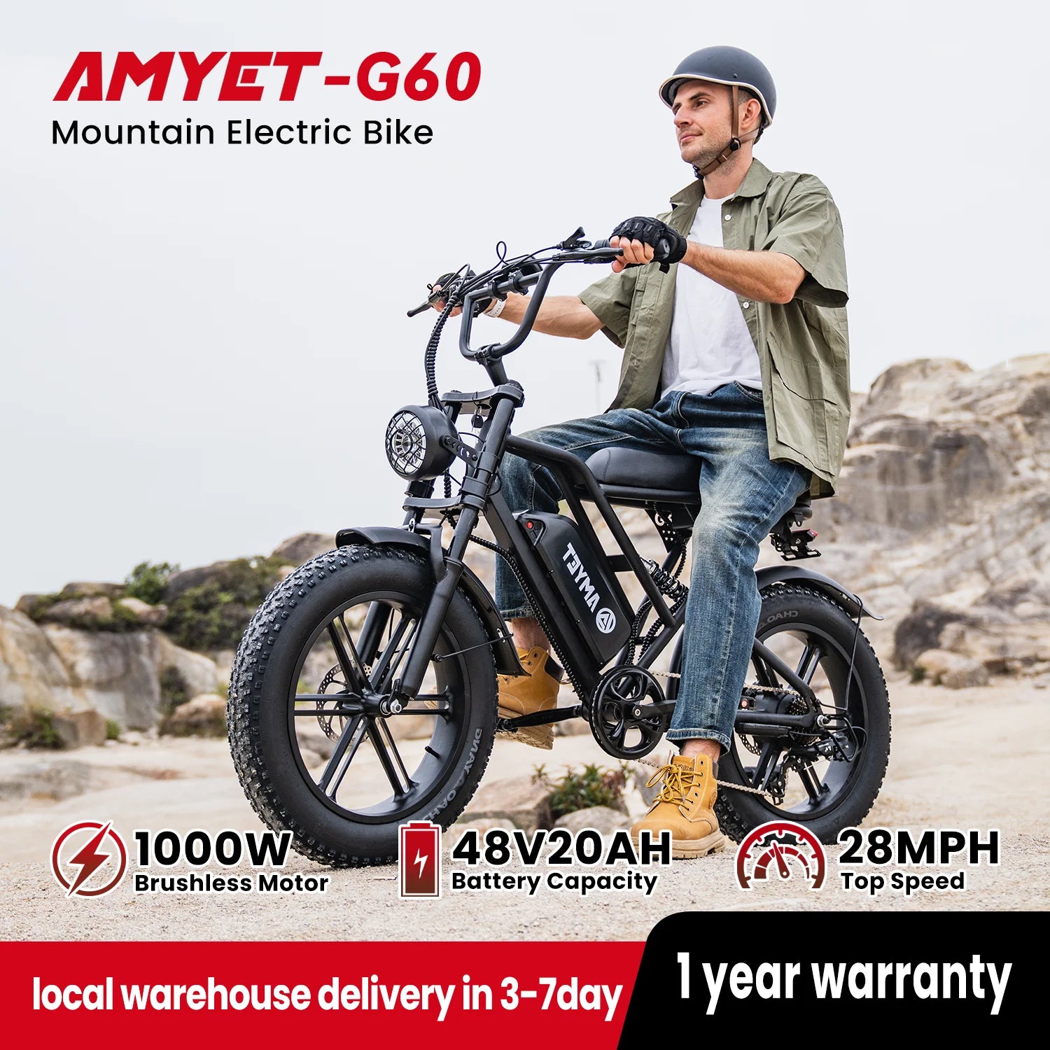 AMYET V9-G60 Adults Electric Bike.