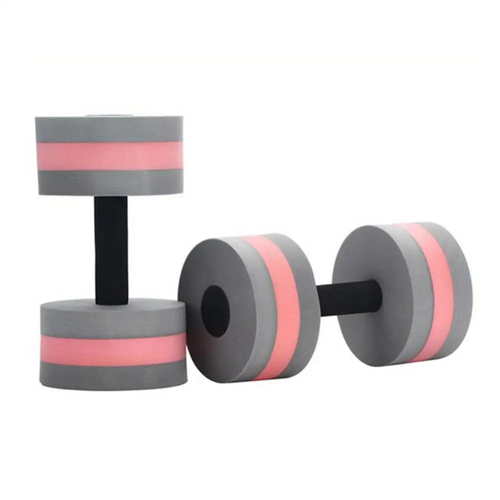 2pcs EVA Water Foam Floating Dumbbell Swimming Pool.