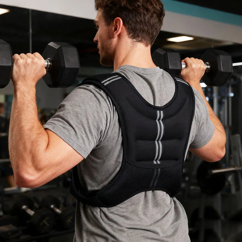12lb Weight Vest with Reflective Stripe for Workout,