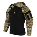 Outdoor Shirts Camo Combat T-Shirt Hooded for Men and Women.