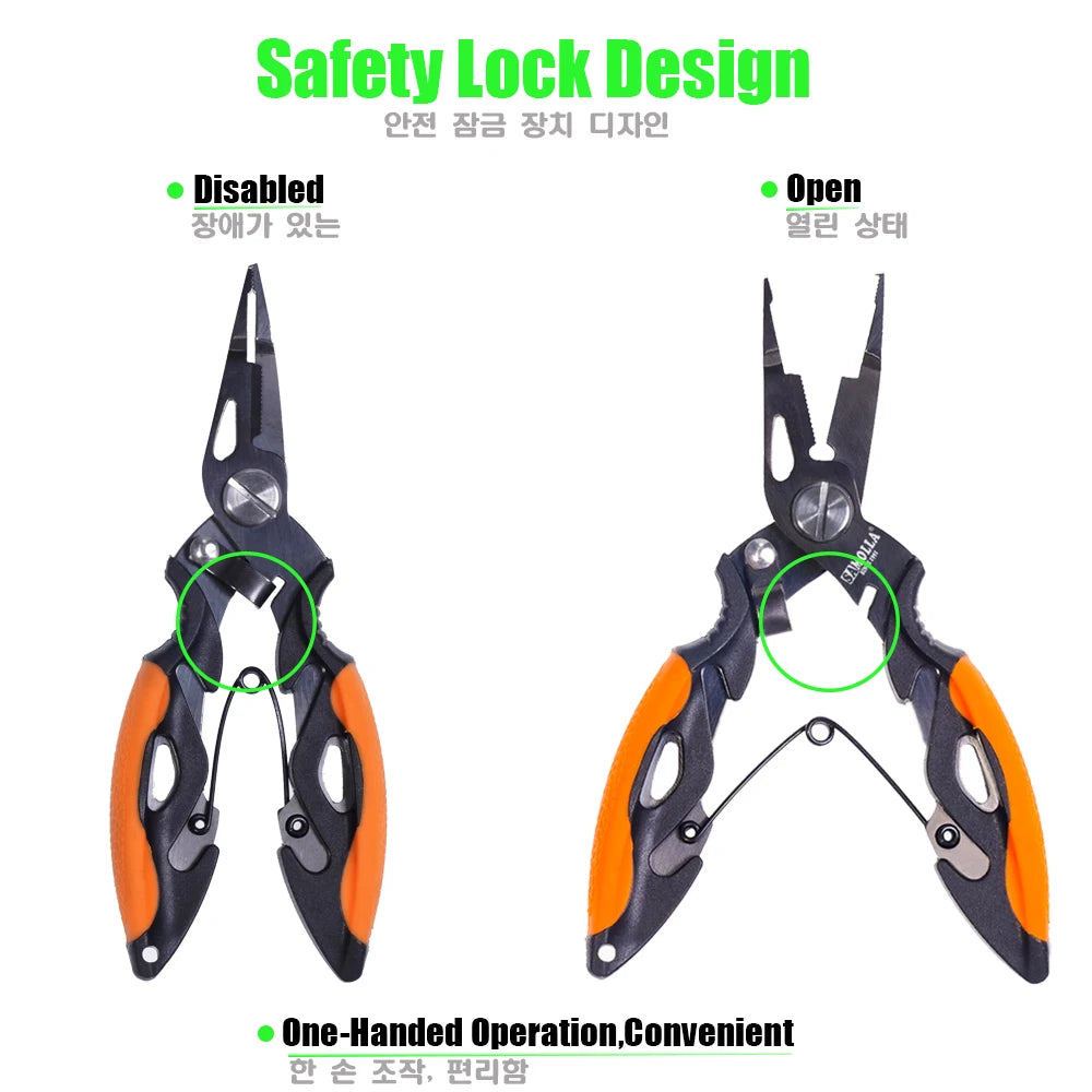 New Multifunctional Fishing Pliers Accessories 420 Stainless Steel Body.