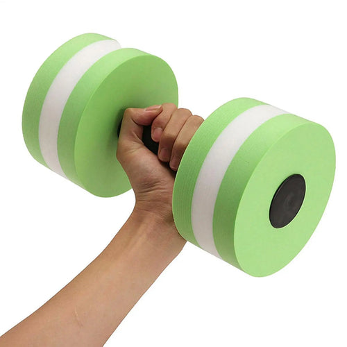 2pcs EVA Water Foam Floating Dumbbell Swimming Pool.