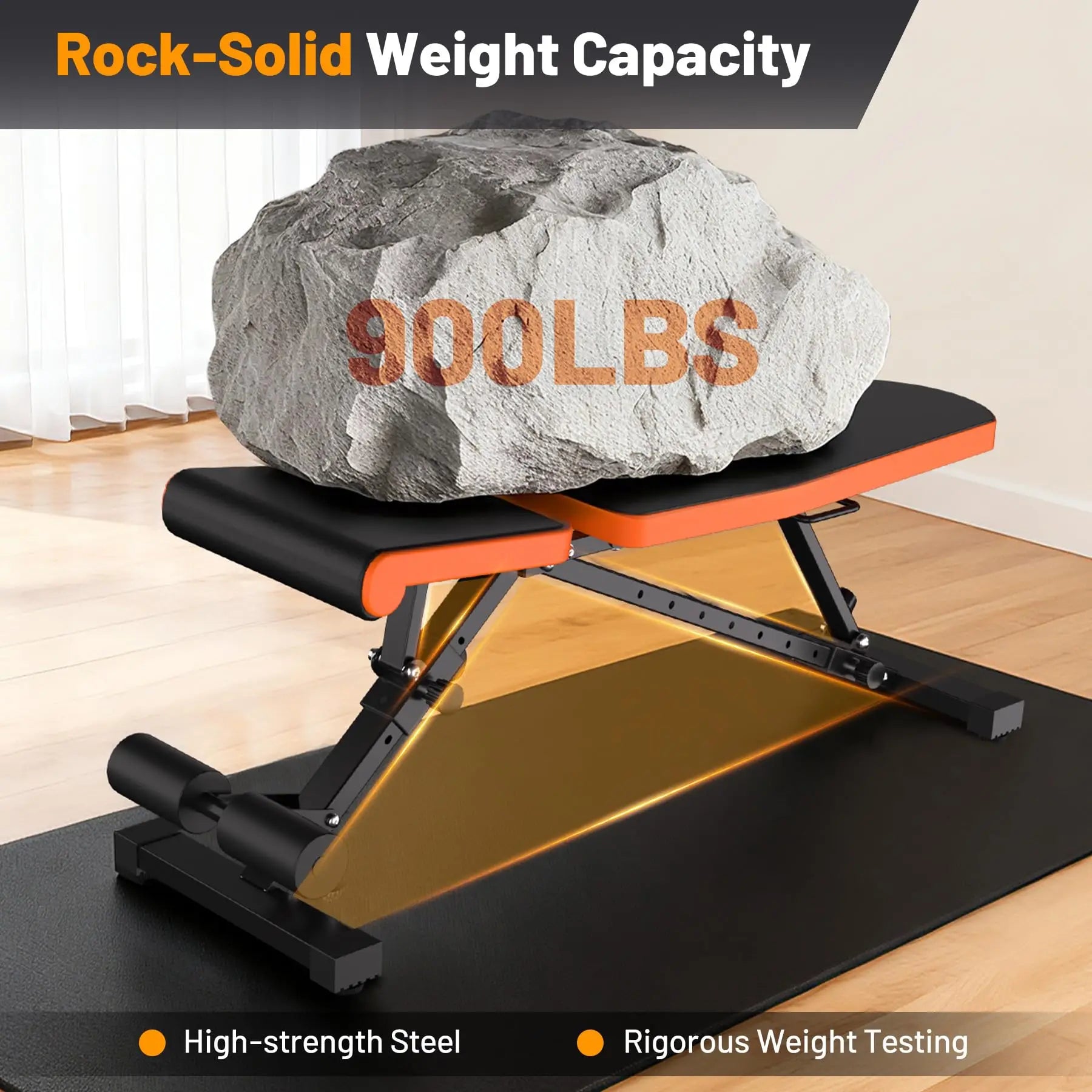Heavy Duty 1000LB Adjustable FID Weight Bench.