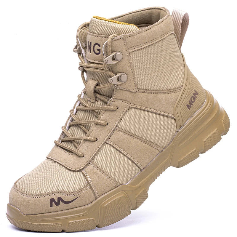 Work Boots Indestructible Safety Shoes Men Steel Toe