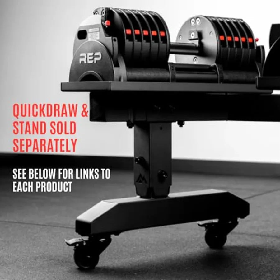Quickdraw Adjustable Dumbbells for Home Gym.